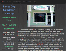 Tablet Screenshot of precisegolfclubrepairfitting.com
